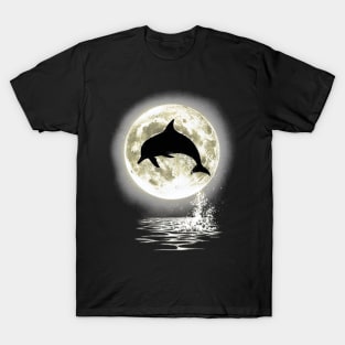 Dolphin Dancing in Moonlight T-Shirt